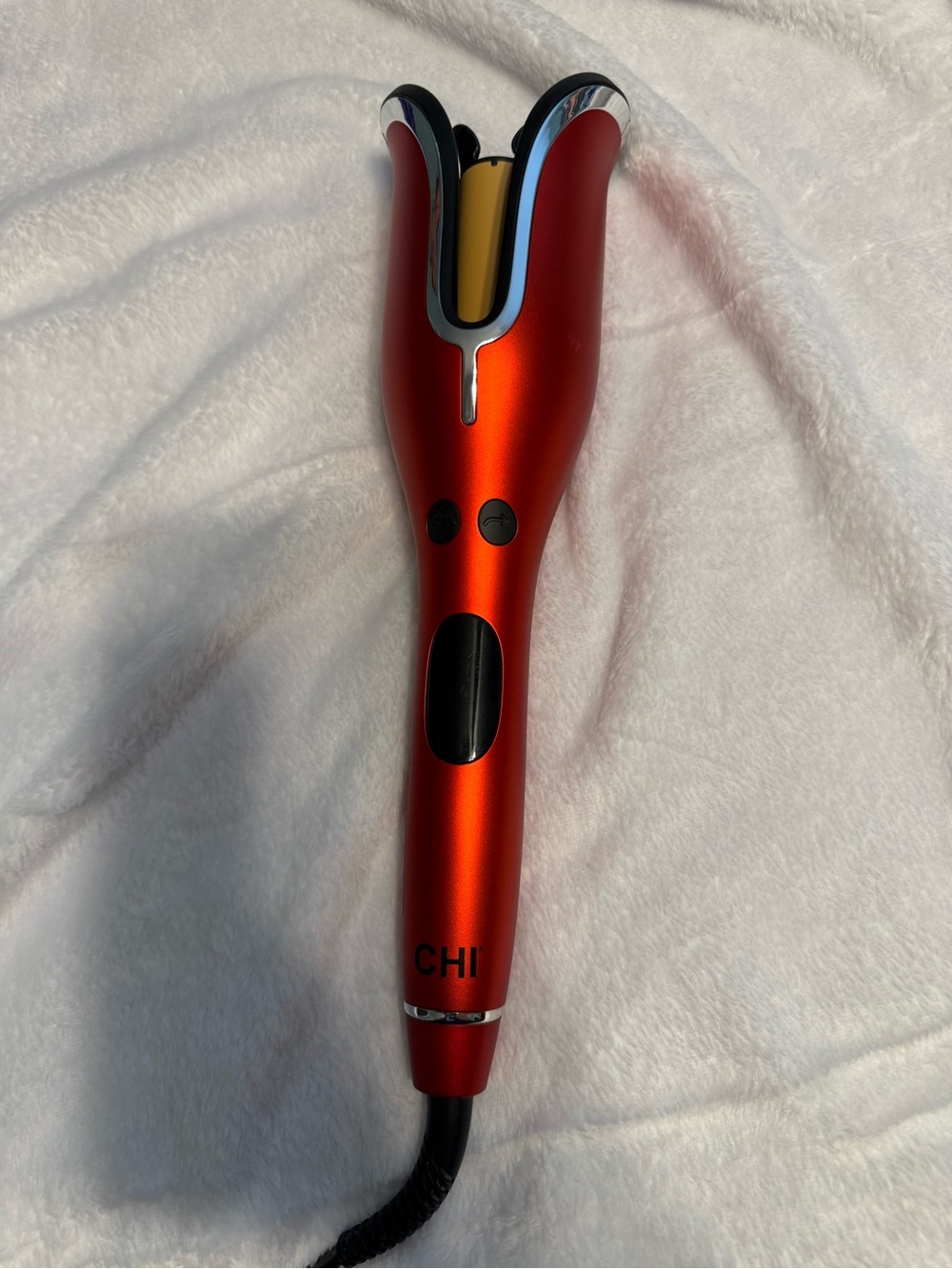 CHI Red Automatic Hair Curler — Gentle, Effortless Waves